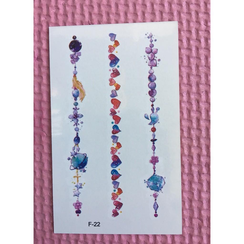 Combo 10 tấm xăm dán tatoo được chọn mẫu-s91 squishyshop664