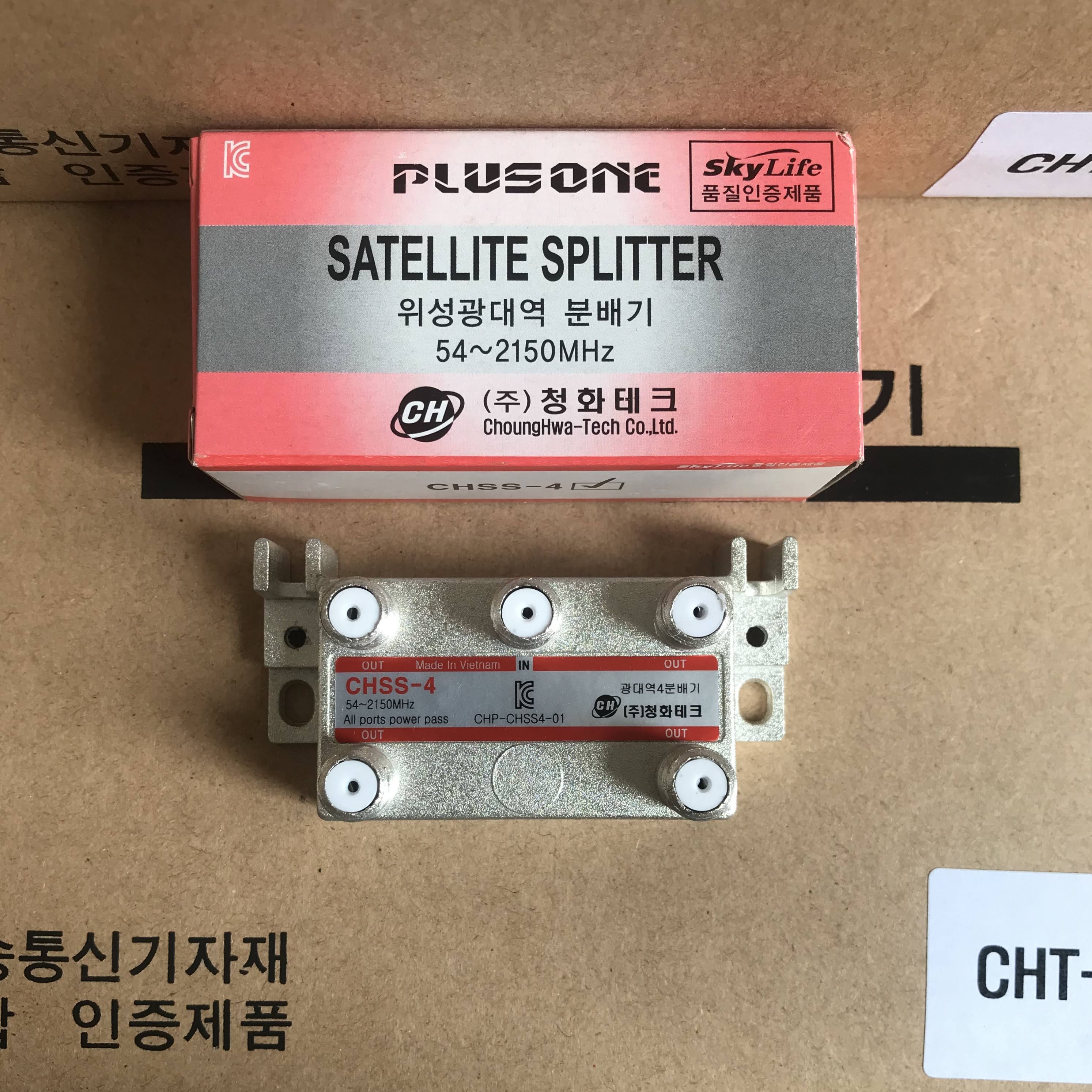 Bộ Chia 4 CHSS Chia Chảo, Truyền Hình Cáp, Anten KTS - HÀNG CHÍNH HÃNG
