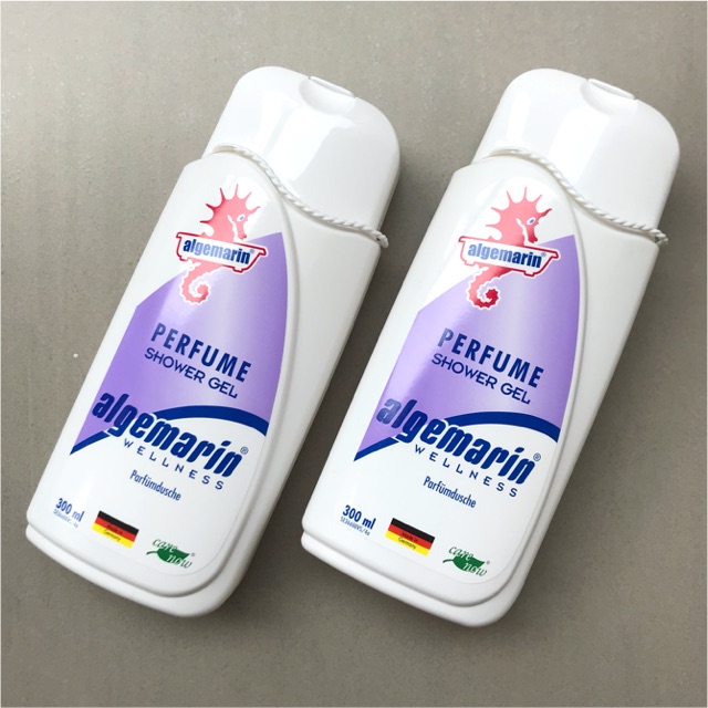 Sữa tắm cá ngựa ALGEMARIN 300ML CHAI VUÔNG ( ĐỨC )  hải mã, hương nước hoa