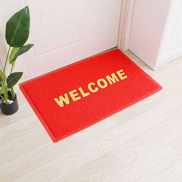 Thảm Nhựa Chùi Chân Welcome 40x60cm nhựa PVC 3A chống trơn trượt, sang trọng, bền đẹp