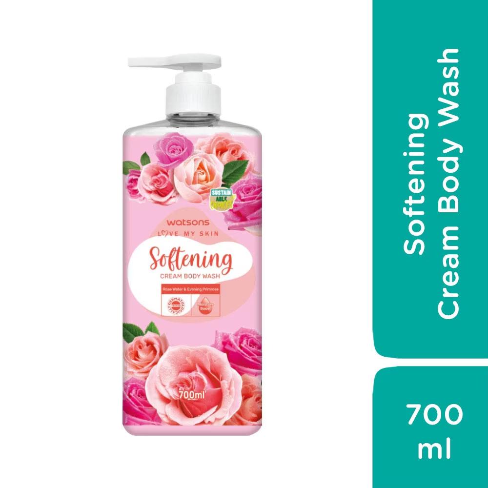 Kem Tắm Watsons Love My Skin Softening Cream Body Wash 700ml