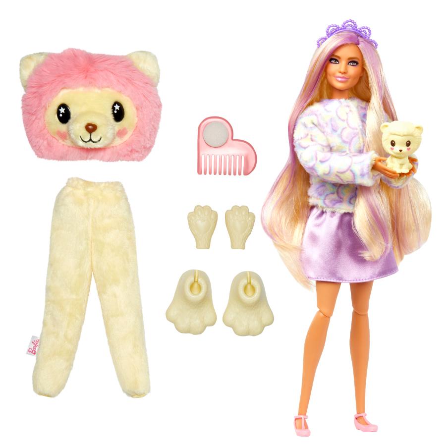 Đồ Chơi Búp Bê Barbie Cutie Reveal - Lion BARBIE HKR06/HKR02