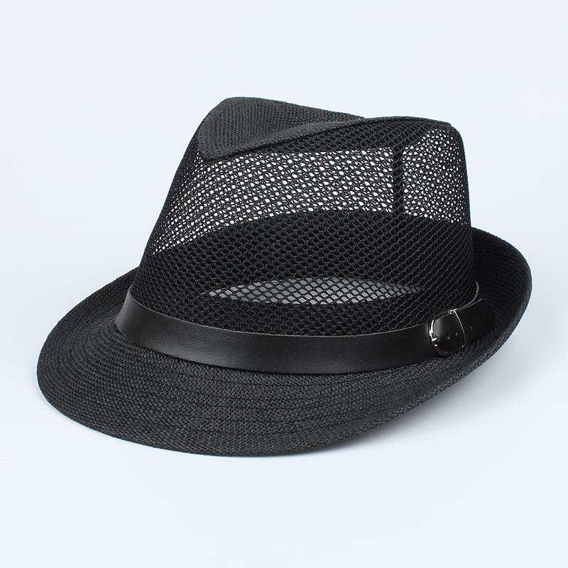 Nam Size Lớn Băng Mũ Rơm Mùa Hè Lưới Thoáng Mát Panama Mũ Đầu Lớn Người Plus Kích Thước Nón Fedora 58 cm 60 cm