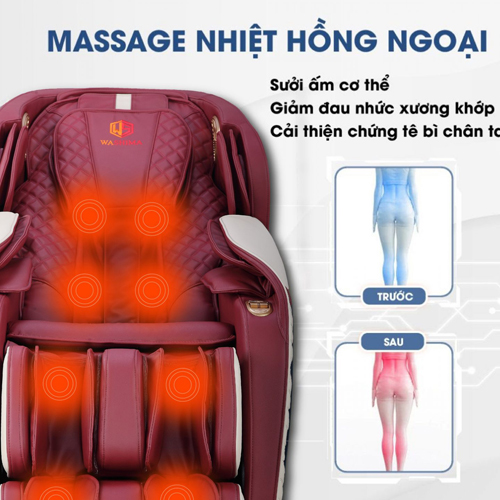 Ghế massage toàn thân cao cấp công nghệ Nhật Bản Washima WA – Mibu1000