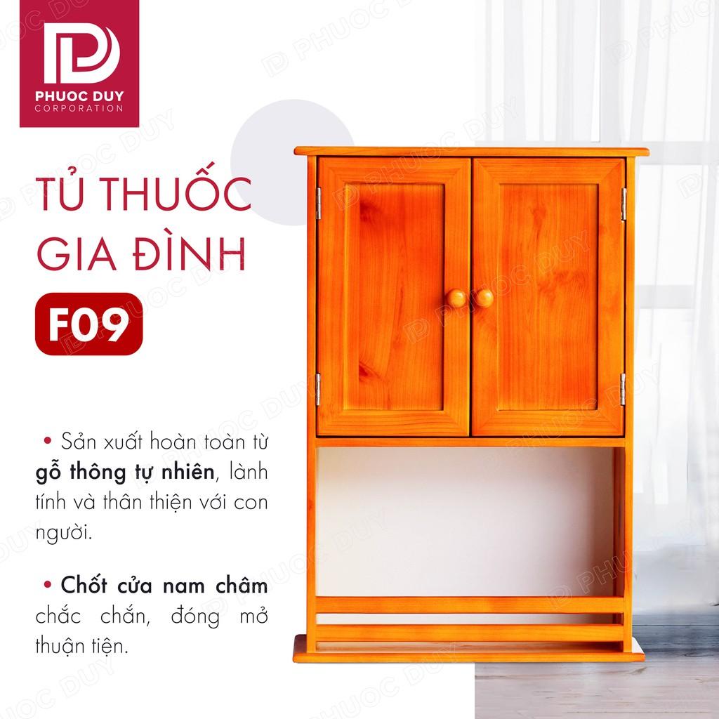 Tủ thuốc - Tủ y tế gia đình gỗ tự nhiên F09