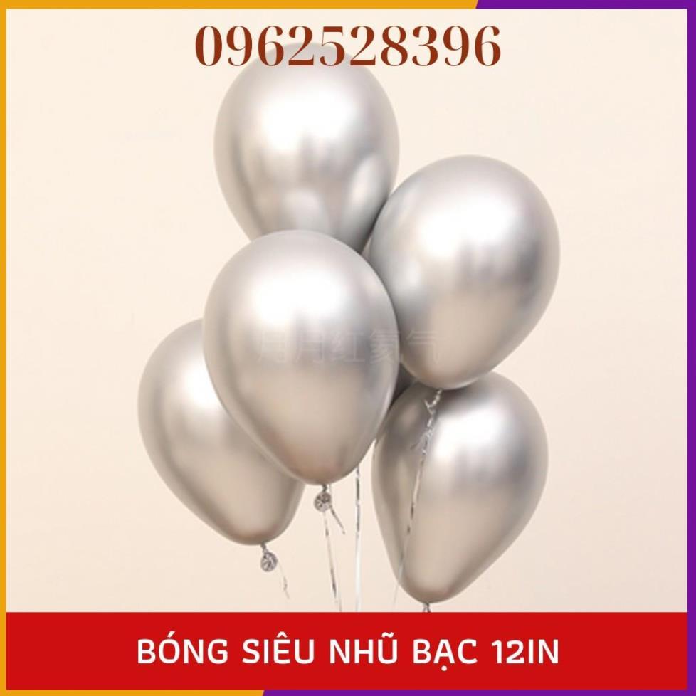 Set 10 bóng chrome siêu nhũ 10&quot; trang trí tiệc đám hỏi đám cưới