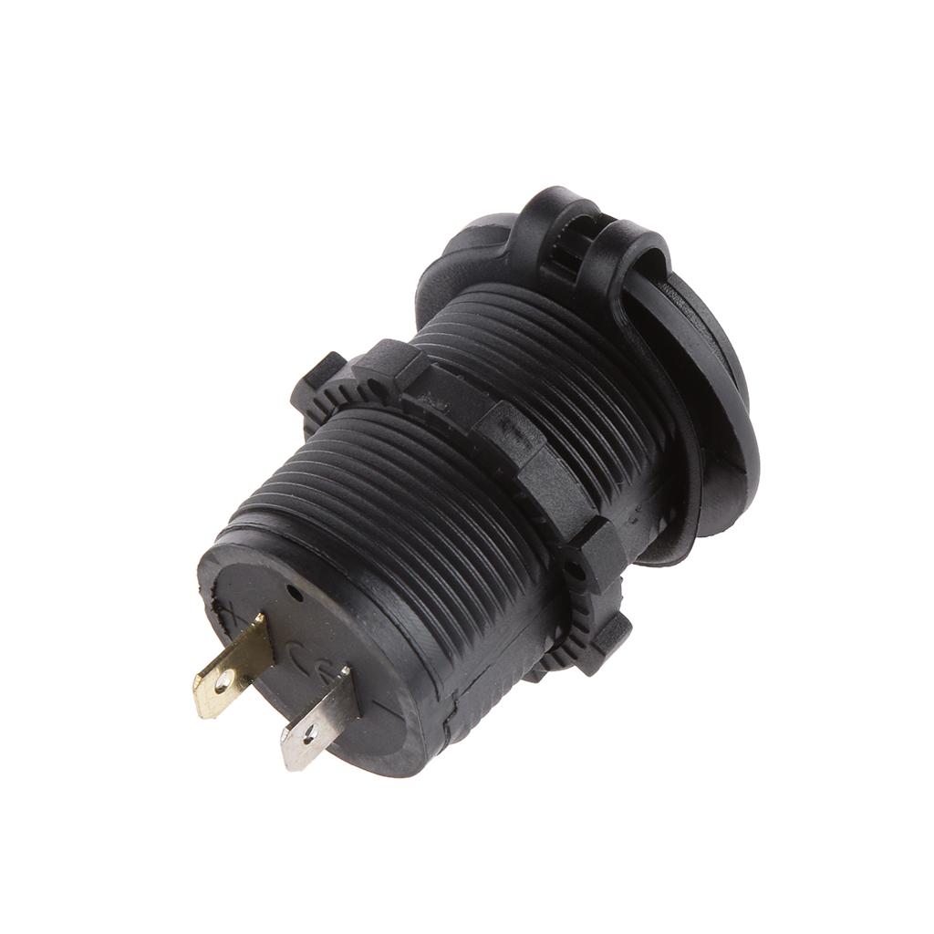 Waterproof Dual USB Motorcycle Car Power Adapter Charger Plug Socket