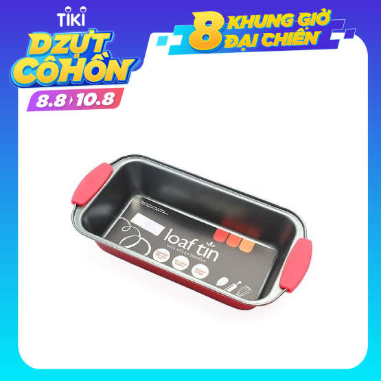 Khay Nướng Bánh Hình Chữ Nhật Có Tay Cầm Silicon Uncle Bills KC0292