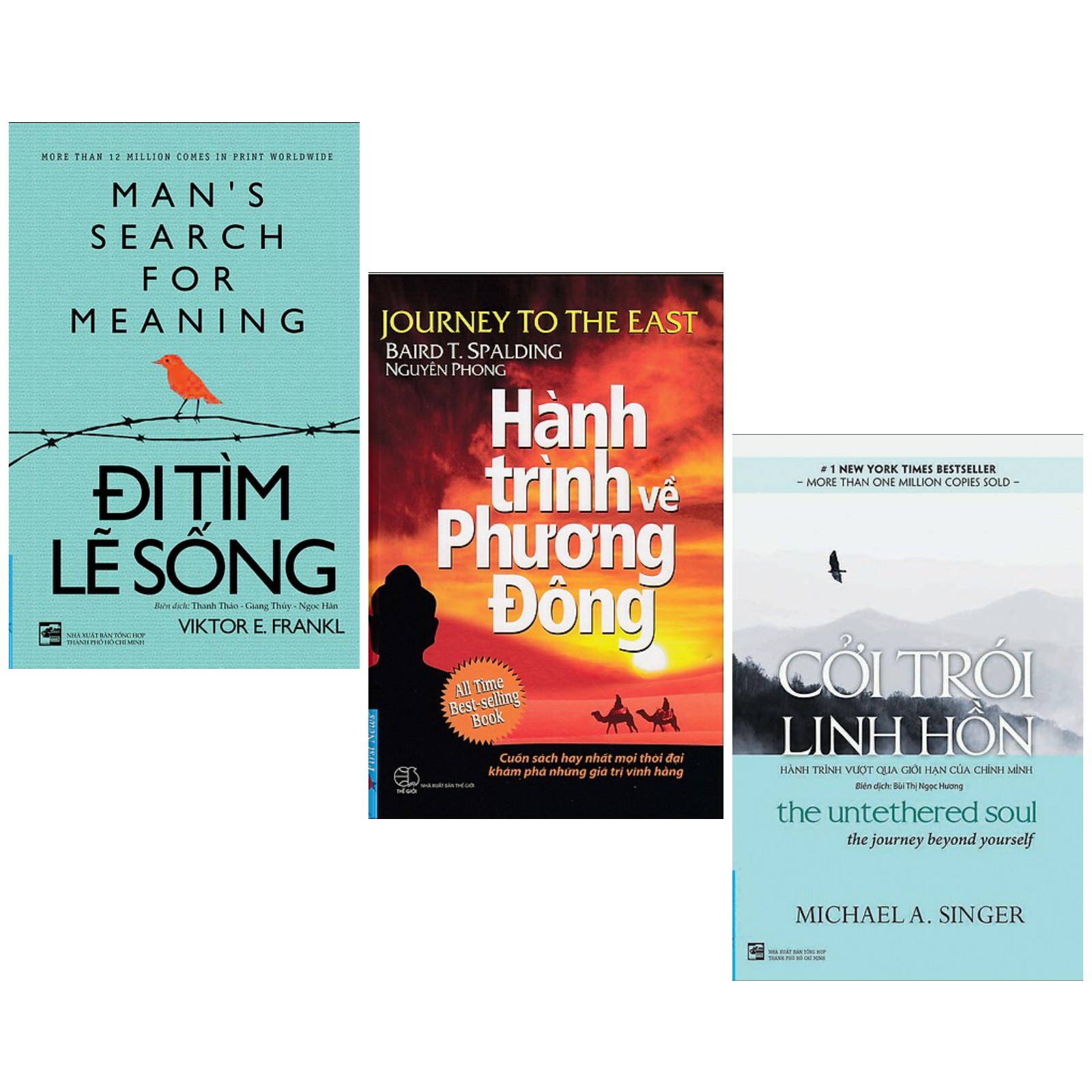 Combo Tư Duy Kỹ Năng Sống Hay : Đi Tìm Lẽ Sống + Hành Trình Về Phương Đông + Cởi Trói Linh Hồn