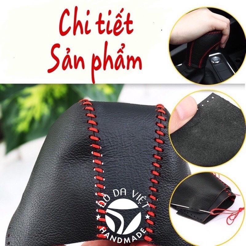Bọc cần số, phanh tay VIOS, INNOVA, FOTUNER, HILUX 2019 - 2022 SỐ TỰ ĐỘNG da bò thật 100%, bảo hành 2 năm