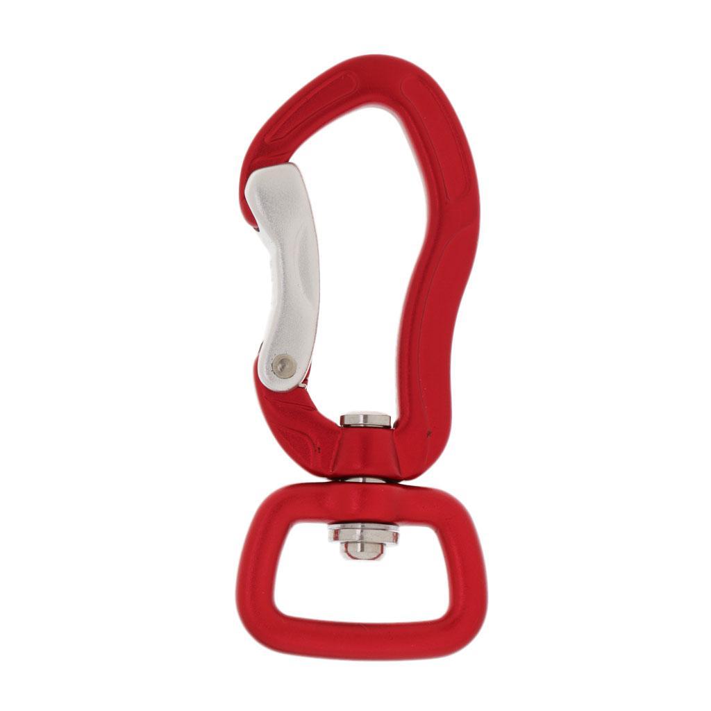 2pcs Aluminum Alloy Swivel Eye Snap Hook Carabiner Clip for Climbing, Camping, Hiking, Mountaineering or Backpack Hook, Keychain