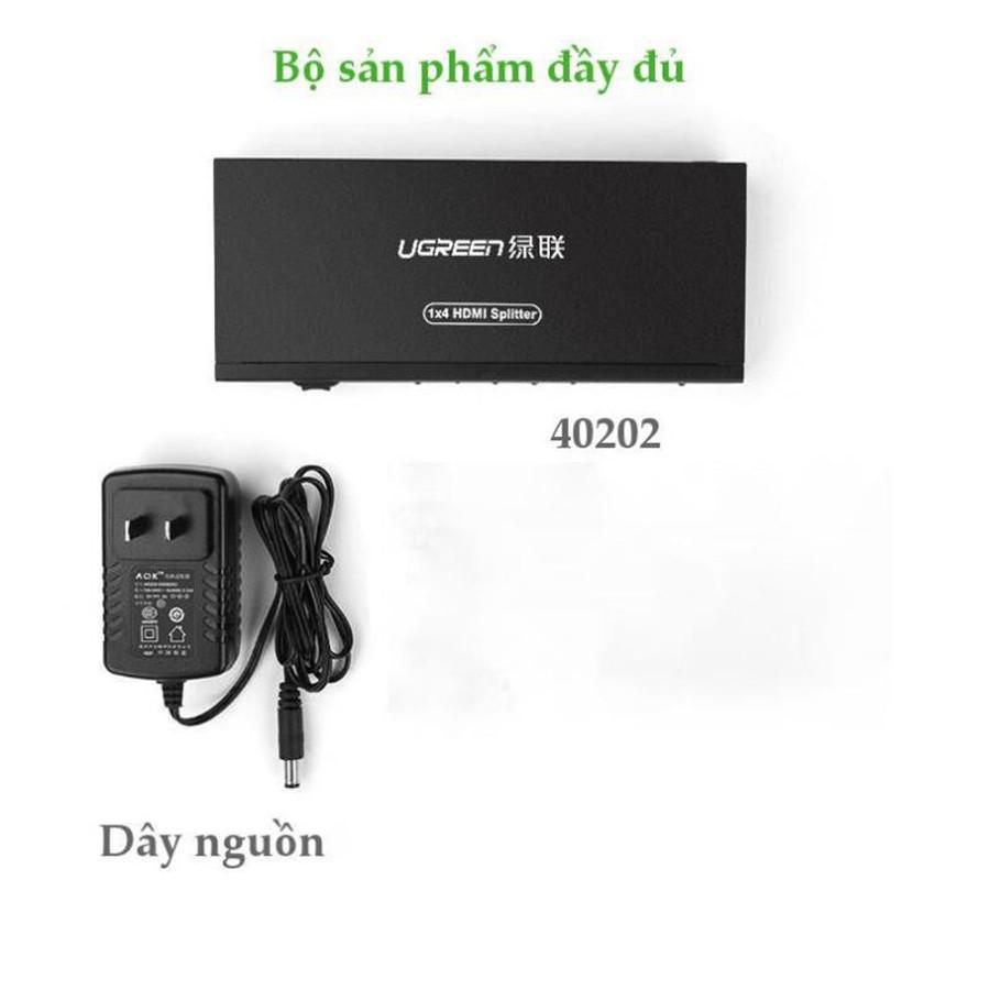 Bộ chia HDMI 1 ra 4 Ugreen 40202 chính hãng- Hàng Chính Hãng