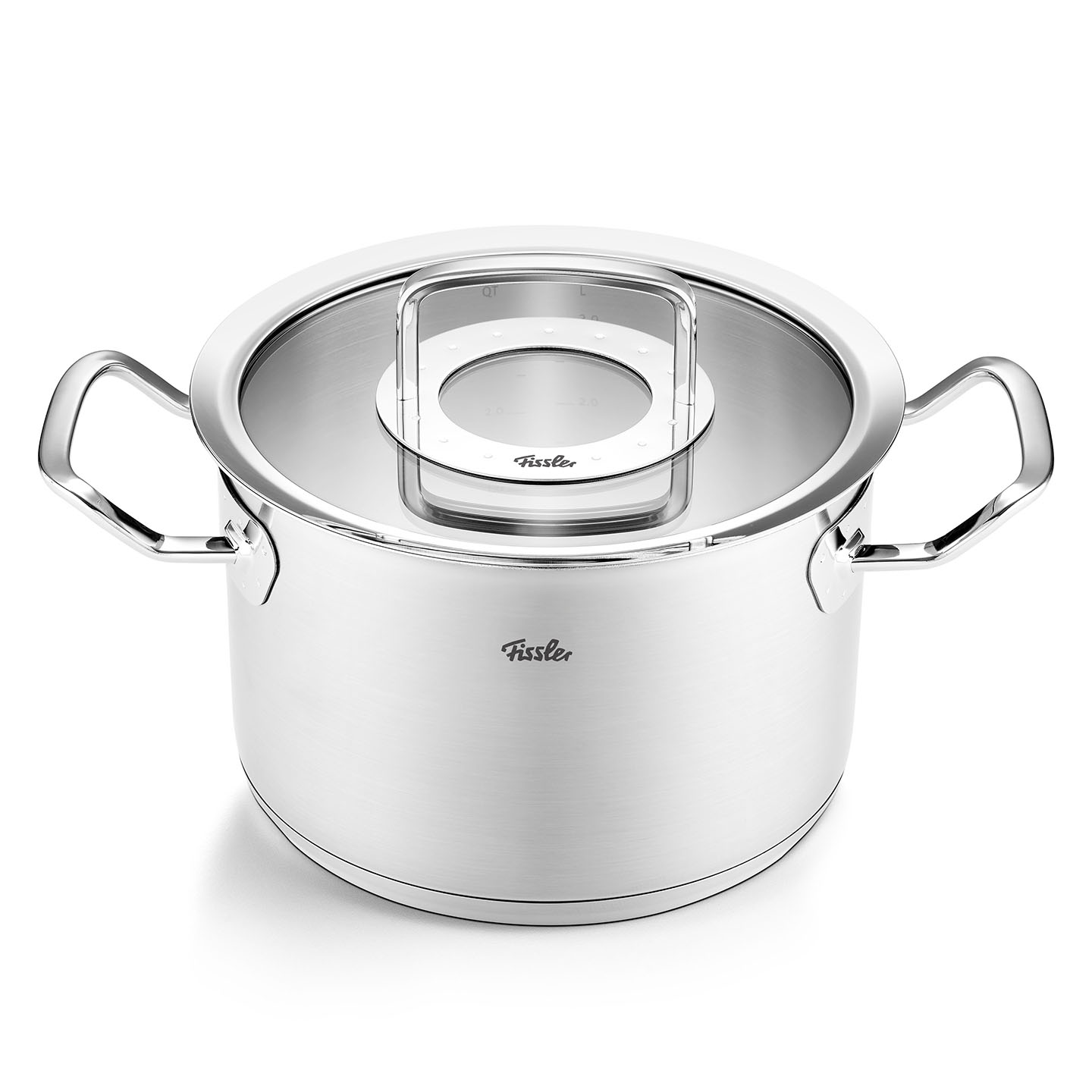 Bộ nồi Fissler Original Profi 5 món nắp kính có quánh-Hàng chính hãng