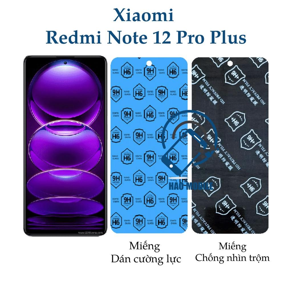 Dán cường lực dẻo nano Xiaomi Redmi Note 12 Pro+ trong suốt và chống nhìn trộm