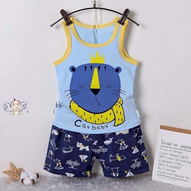 Bộ ba lỗ cho bé trai bé gái size 8-15kg