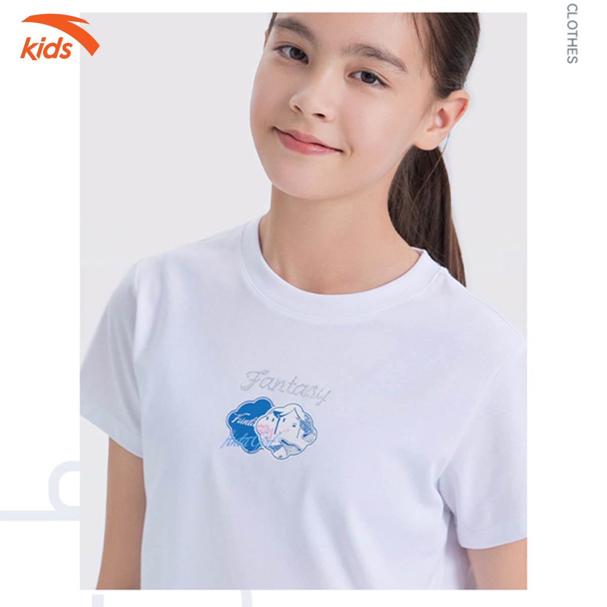 Áo phông thời trang bé gái Anta Kids phong cách thể thao năng động 362238143