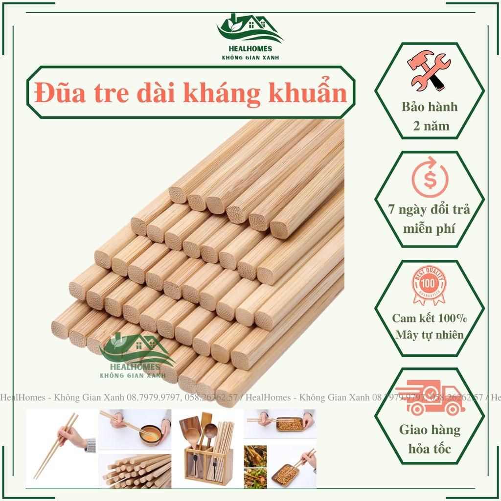 Đũa ăn dài tre đa năng kháng khuẩn thân thiện môi trường, đồ gia dụng tiện ích, đồ dùng phòng bếp / HealHomes