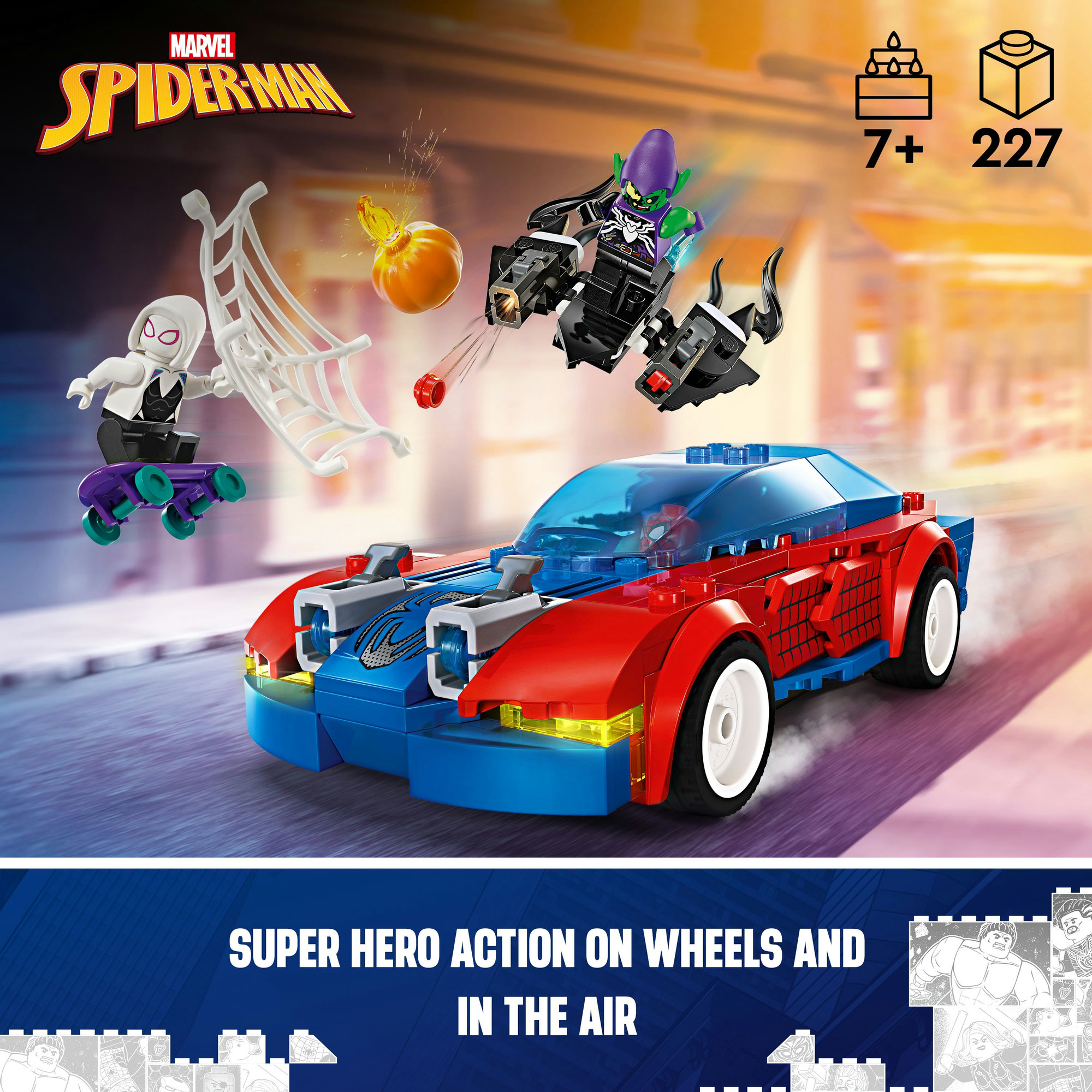 LEGO SUPERHEROES 76279 Đồ chơi lắp ráp Siêu xe của người nhện (227 chi tiết)