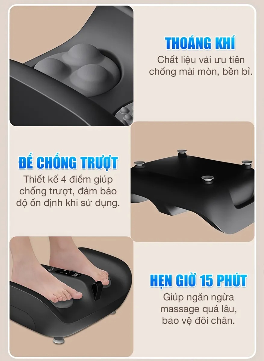 Máy massage chân và rung chân OKACHI JP-801