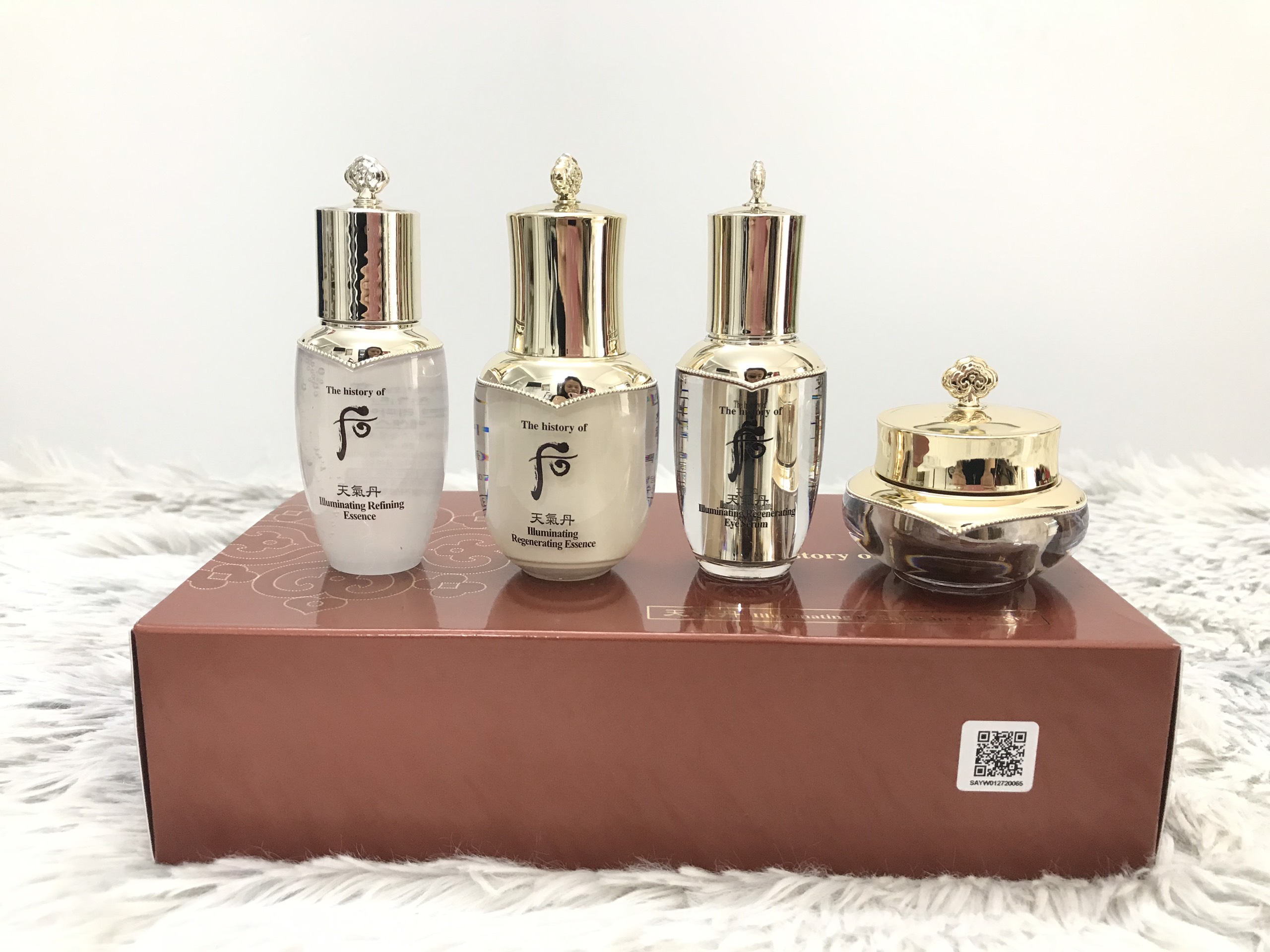 Bộ dưỡng trắng và ngừa lão hóa Whoo Cheongidan Illuminating Refining Essence set 4pcs