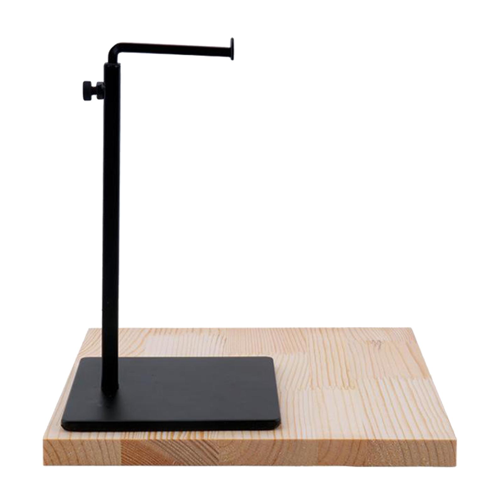 Clay Pipe Bracket Sculpture Scaffold Pottery Clay Stand Holder Rack Support with Wooden Board Base for DIY Pottery Ceramics Model Tool Supplies