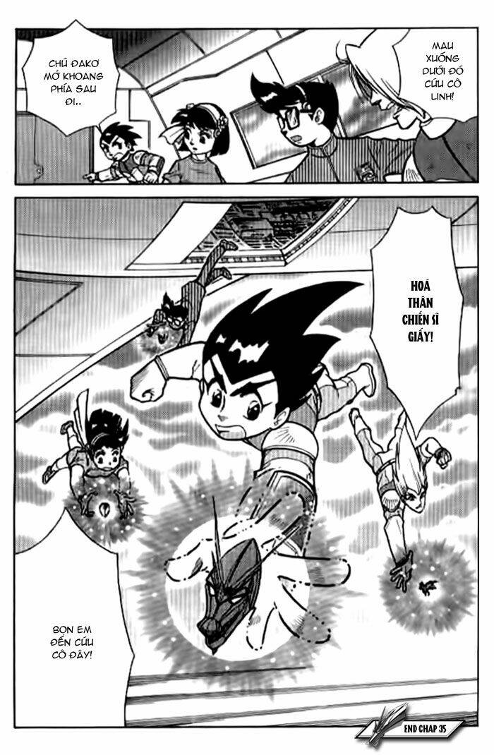 hiệp sĩ giấy - origami fighter chapter 35 36