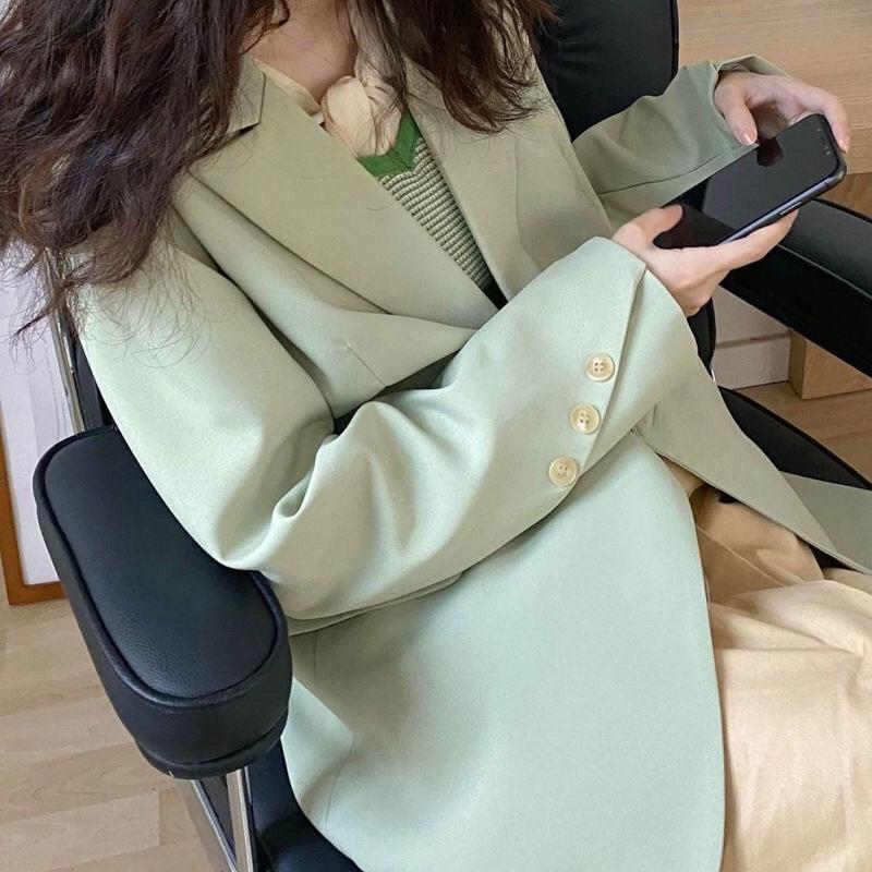 Áo Blazer nữ Hàn Quốc form xuông mẫu mới chất đẹp mã RB023