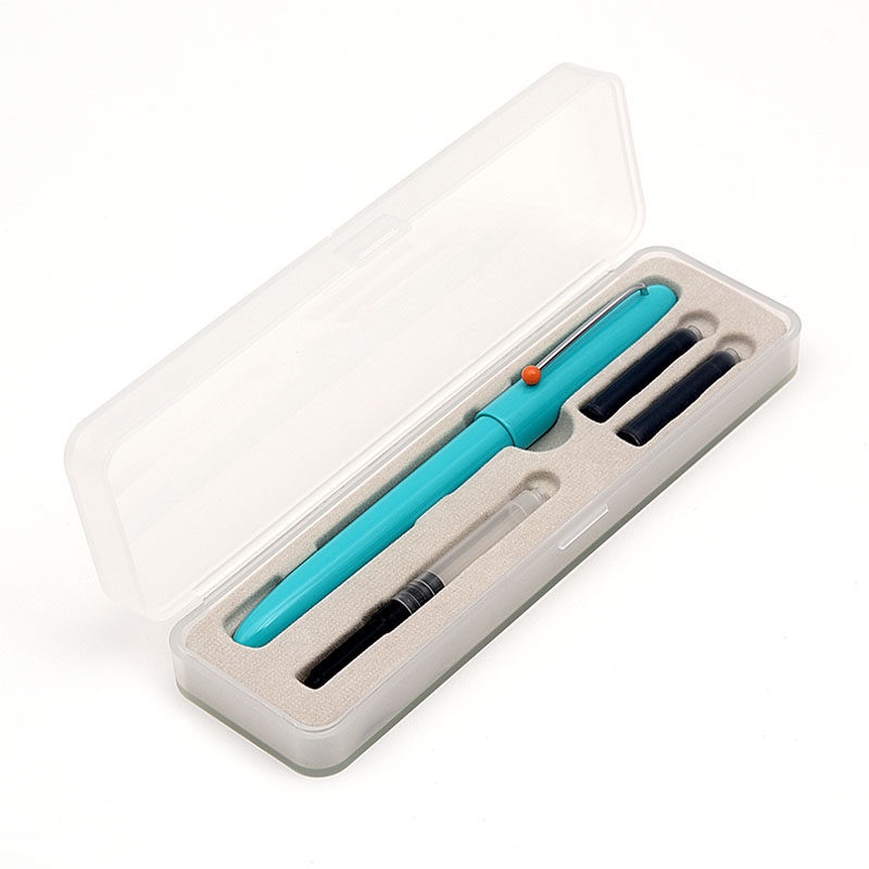Bút máy KACO Retro 6 màu có  hộp, 2 ống mực và  đầu bơm