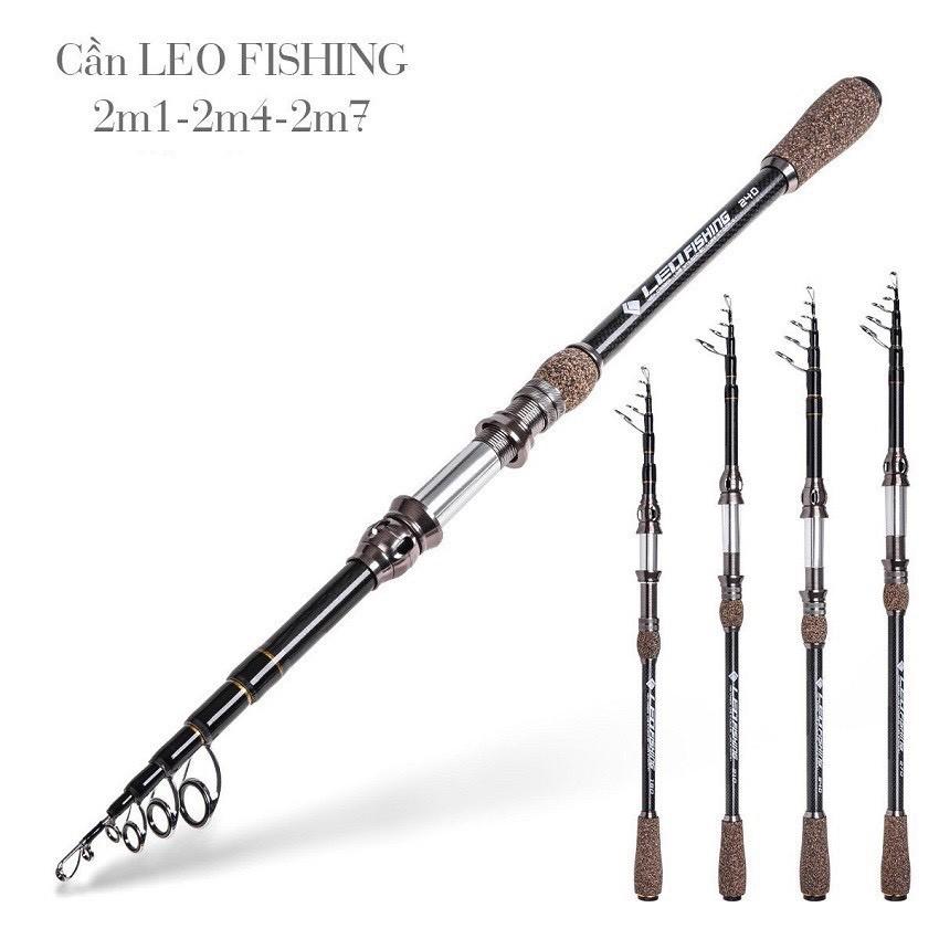 Cần câu carbon Leo Fishing cao cấp đầu chống xoắn