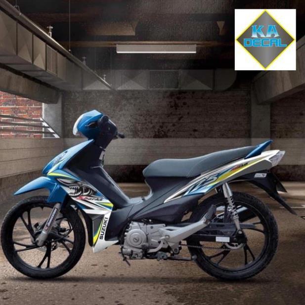 Tem rời Axelo 125 shark trắng xanh gp