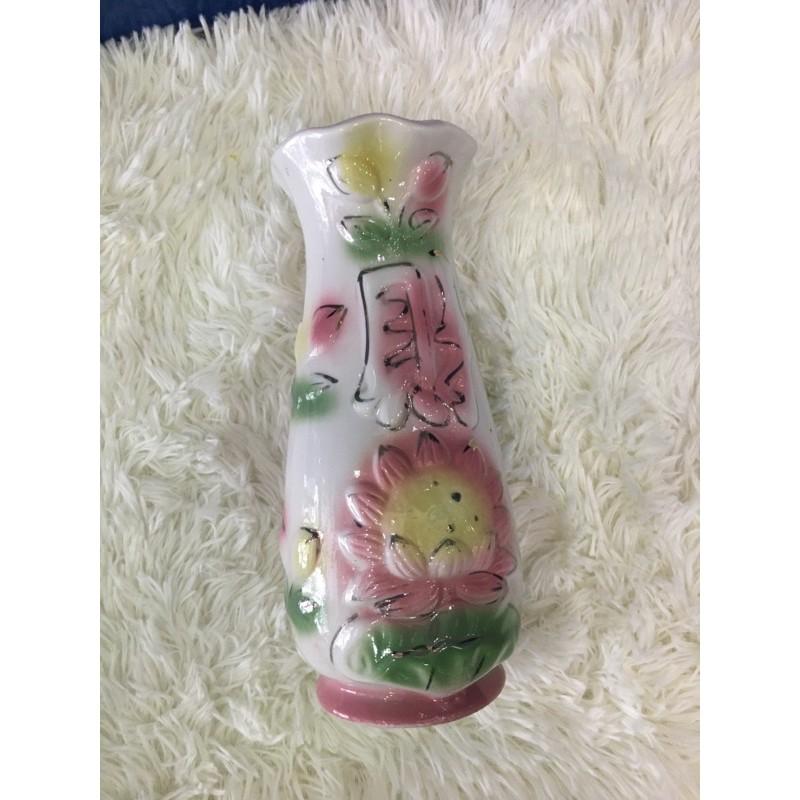 Bình bông sen hồng