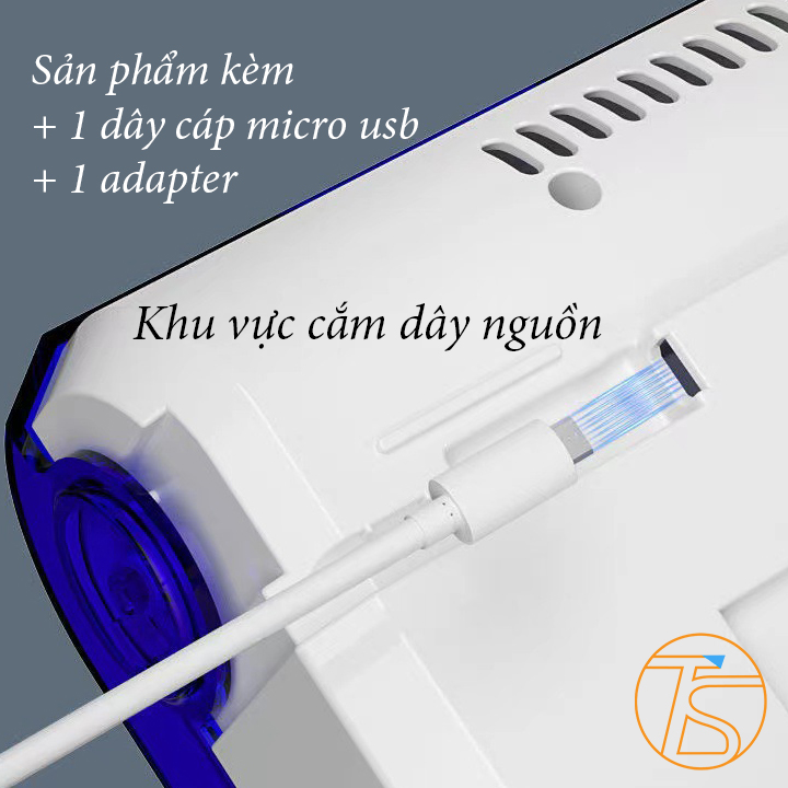 Hộp Đựng Muỗng Đũa Thông Minh Khử Khuẩn Sấy Khô Dán Tường 3in1 Kèm Adapter Và Dây Cáp - Máy Xấy Thìa Muỗng Trong Nhà Bếp Sử Dụng Điện 220V
