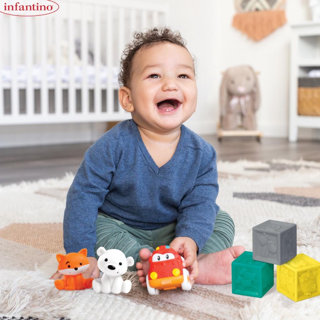 Đồ Chơi Tập Cầm Nắm Cho Bé INFANTINO - Bóng Cảm Giác Giúp Bé Phát Triển Toàn Bộ Kỹ Năng Của Đôi Tay Và Mắt