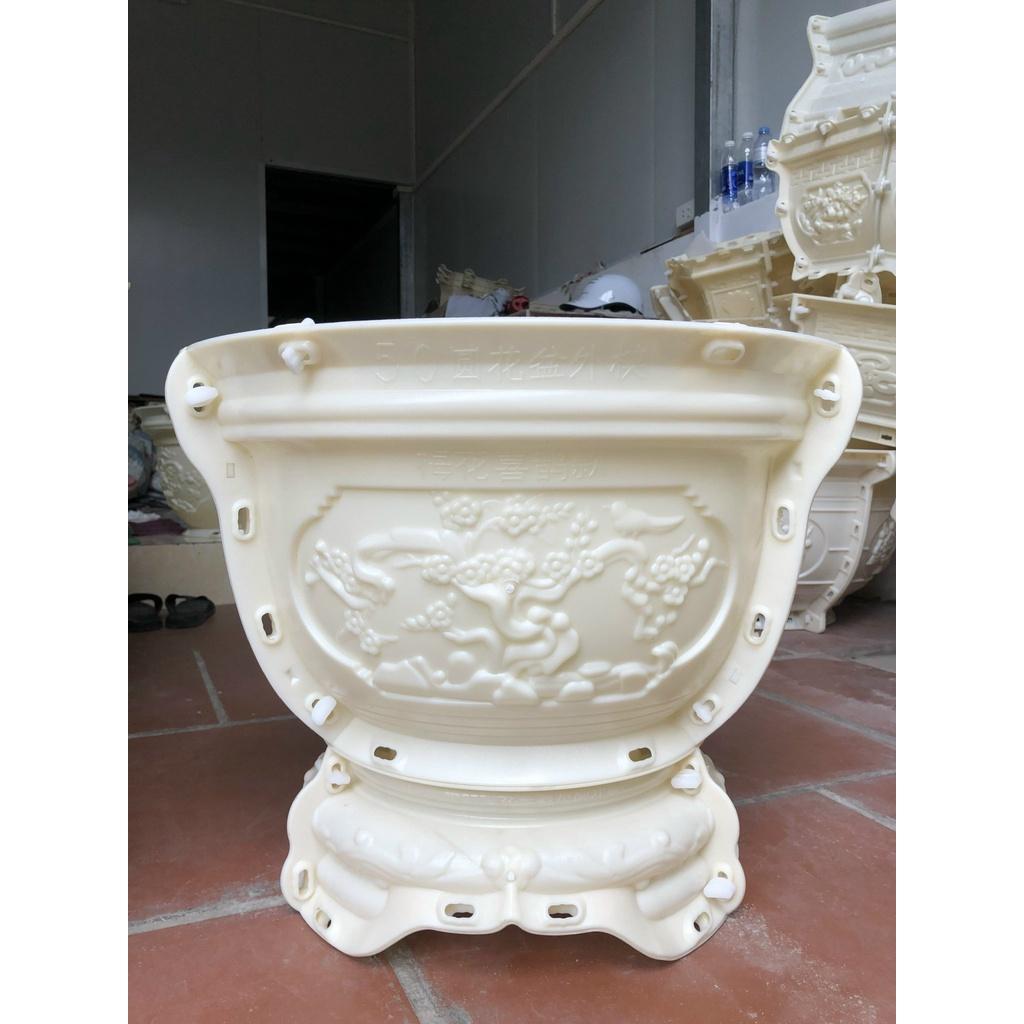 Bộ khuôn chậu tròn 50 ABS kèm chân