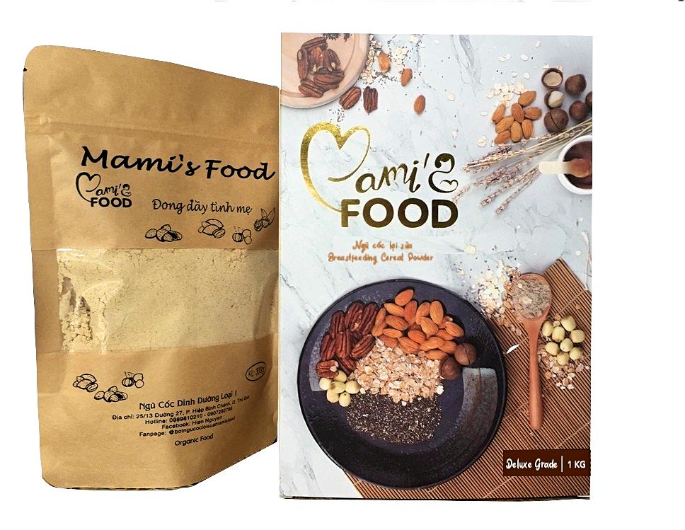 Ngũ Cốc Lợi Sữa Organic MamisFood  từ 15 Loại Hạt Cao Cấp Deluxe Grade loại 300g (Tách lẻ từ hộp 1000g)