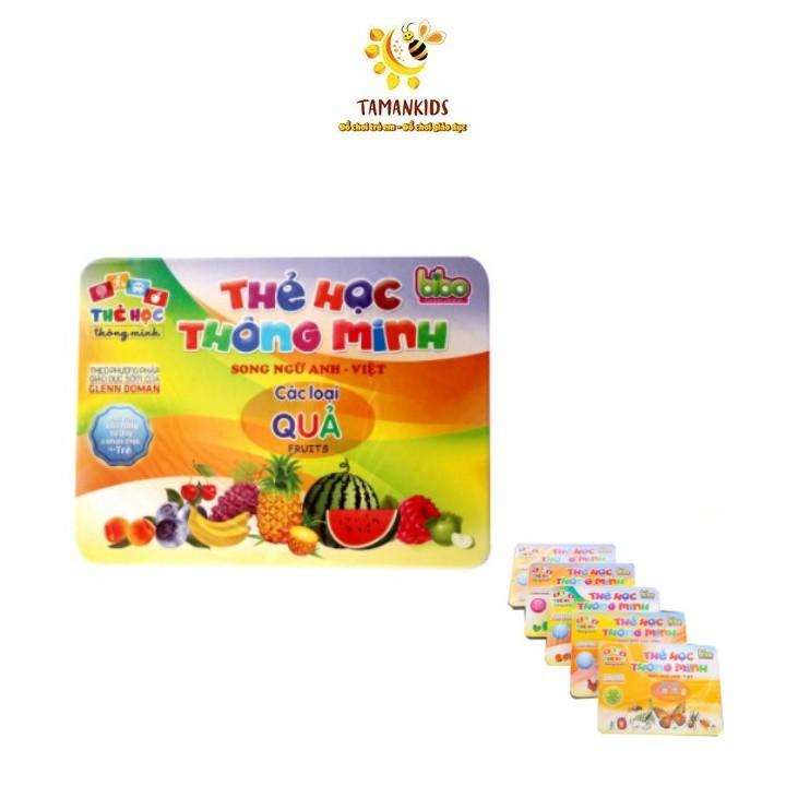 Thẻ Học Thông Minh FlashCard Cho Bé Chủ Đề Hoa Quả- Tamankids