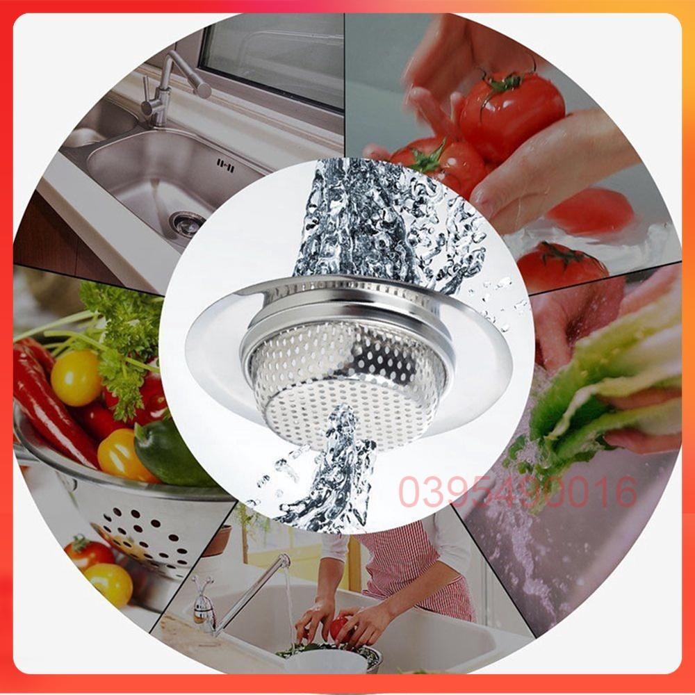 Miếng Lọc Rác Bằng Thép Không Gỉ Cho Bồn Rửa Chén Cao Cấp Chất Liệu INOX Lưới Lọc Rác Bồn Rửa Bát