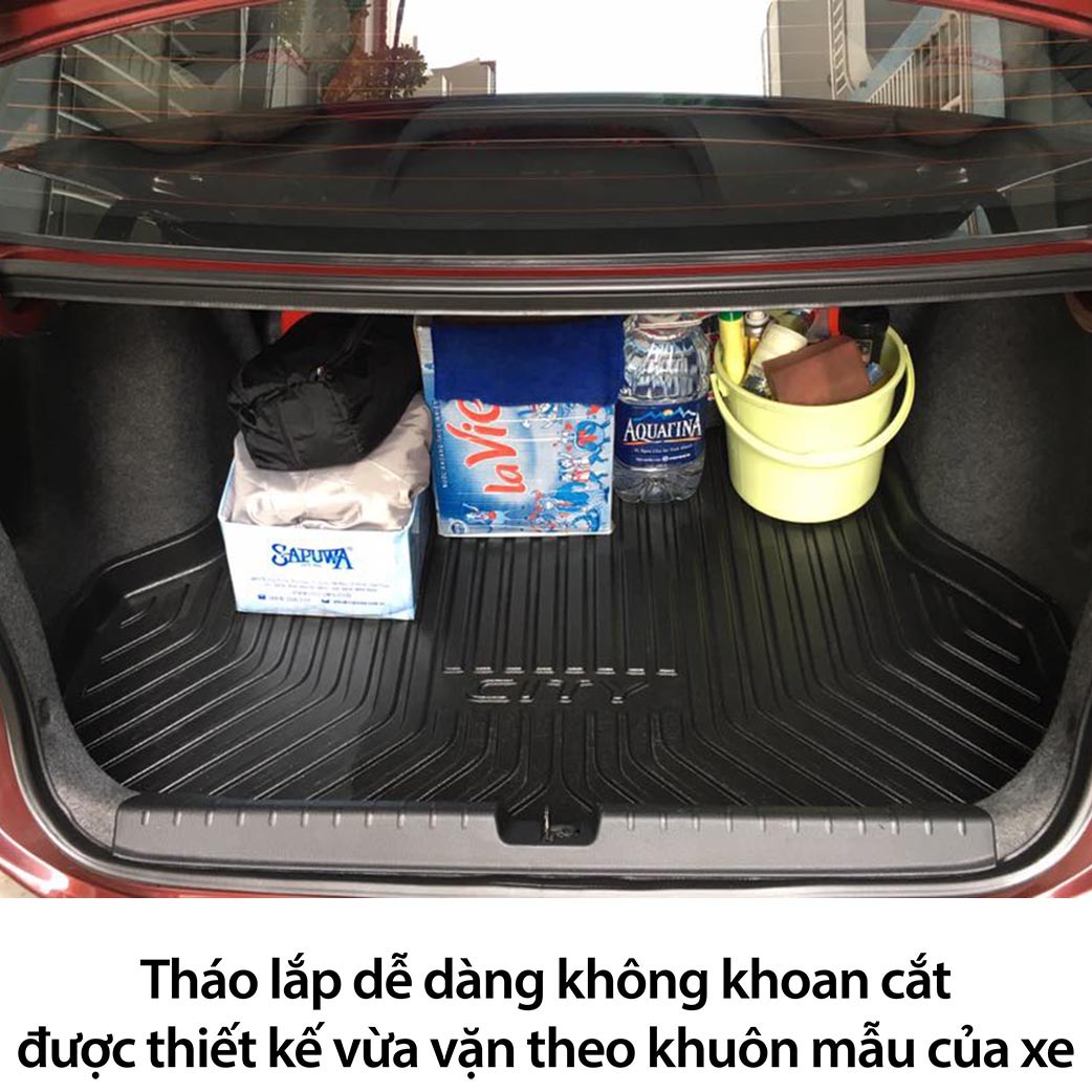Lót cốp nhựa dành cho xe Honda City - Hàng Chính Hãng