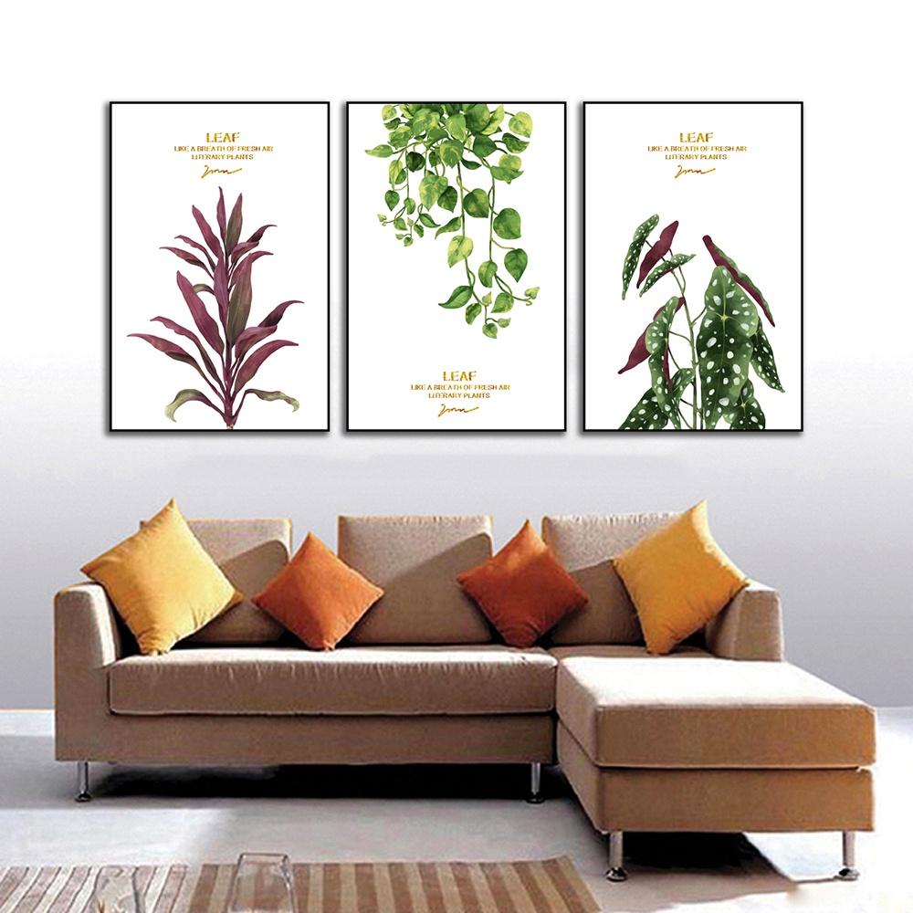 Tranh trang trí văn phòng, tranh treo tường hoa lá