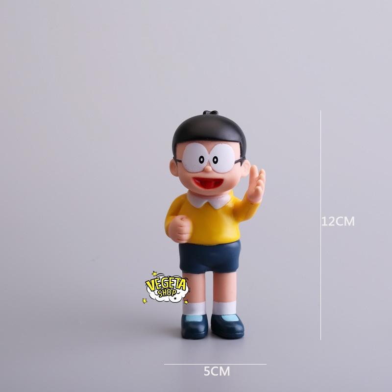 Mô hình Draemon Doremon - Mô hình nhân vật Nobi Nobita - Cao 12cm