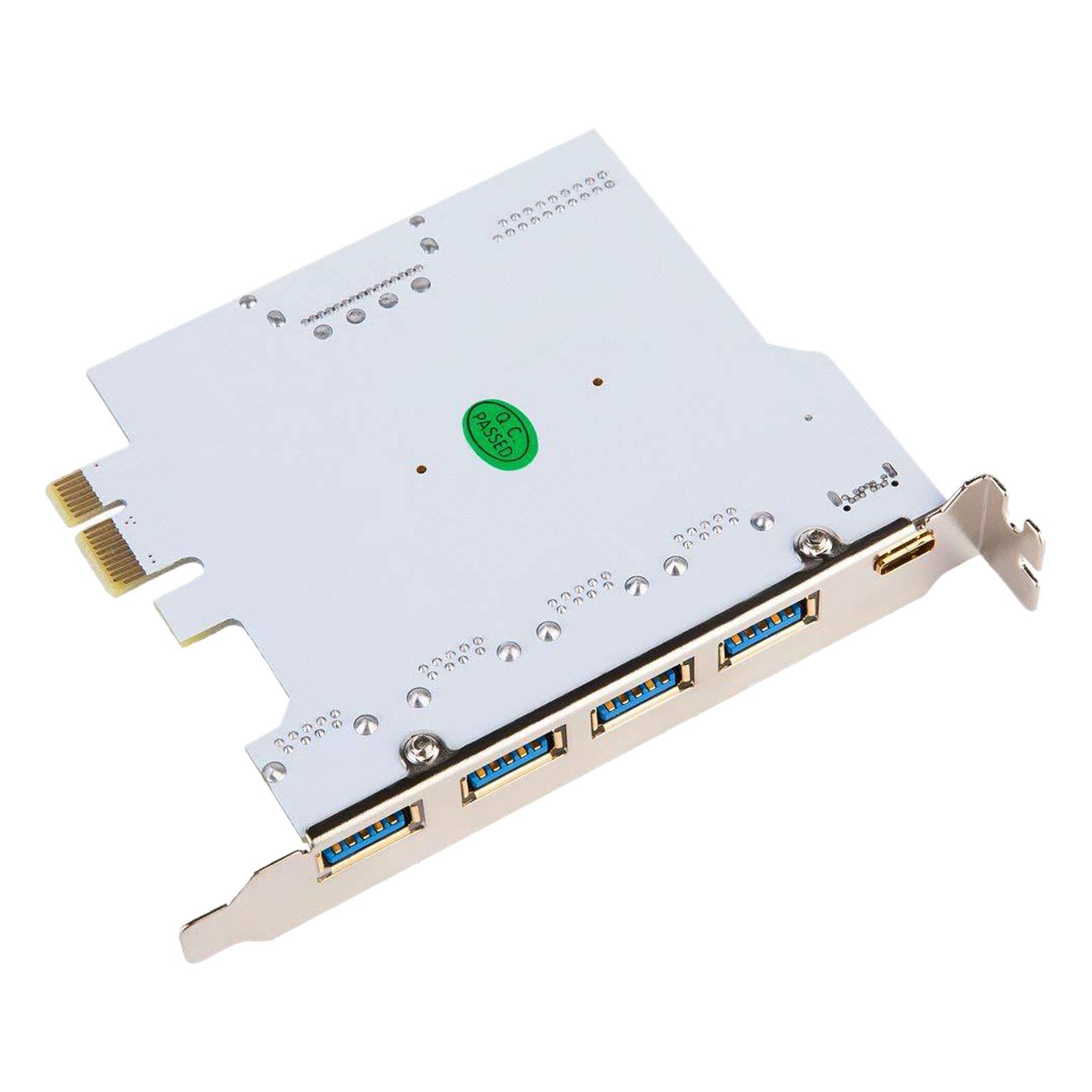 PCIe to USB 3.2 Card USB3.0 Type-A type c Ports Connector Converter pci