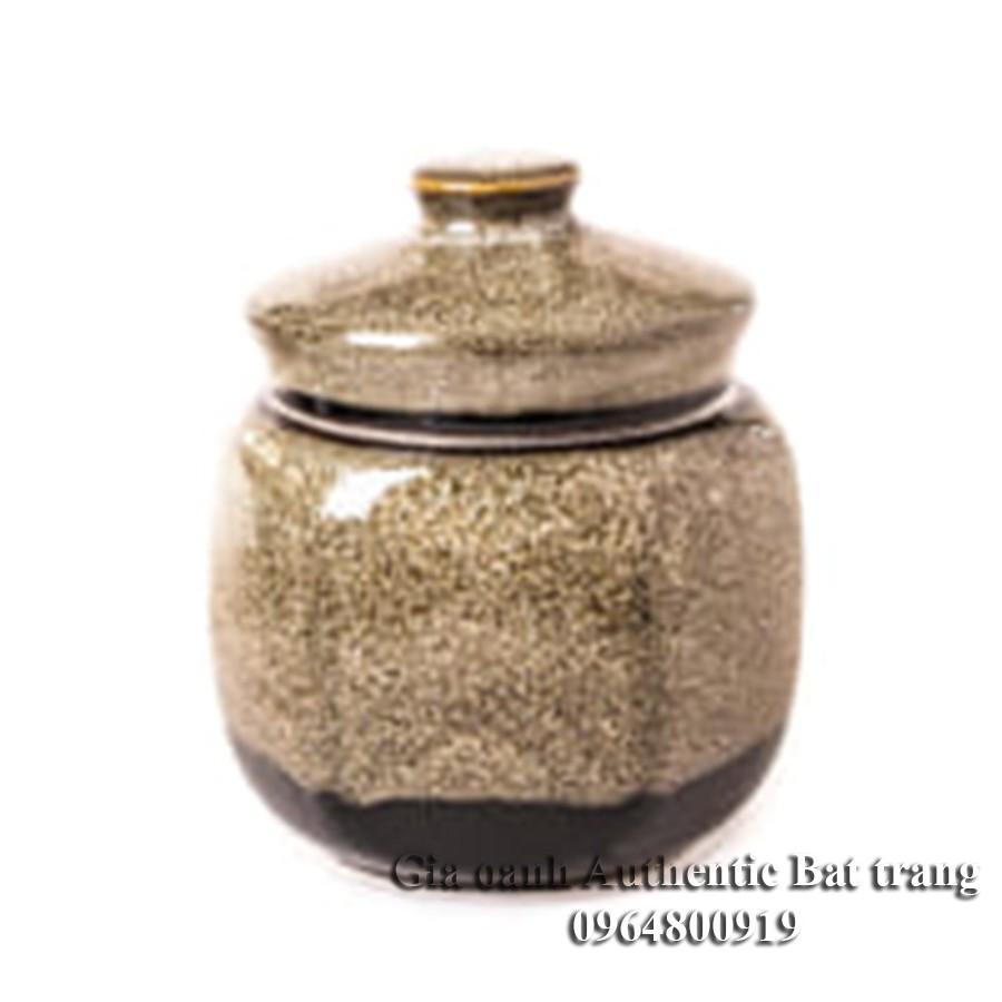 HỘP ĐỰNG TRÀ D11H15cm - Men hỏa biến CAO CẤP và SANG TRỌNG vừa đựng vừa trang trí rất tuyệt đẹp