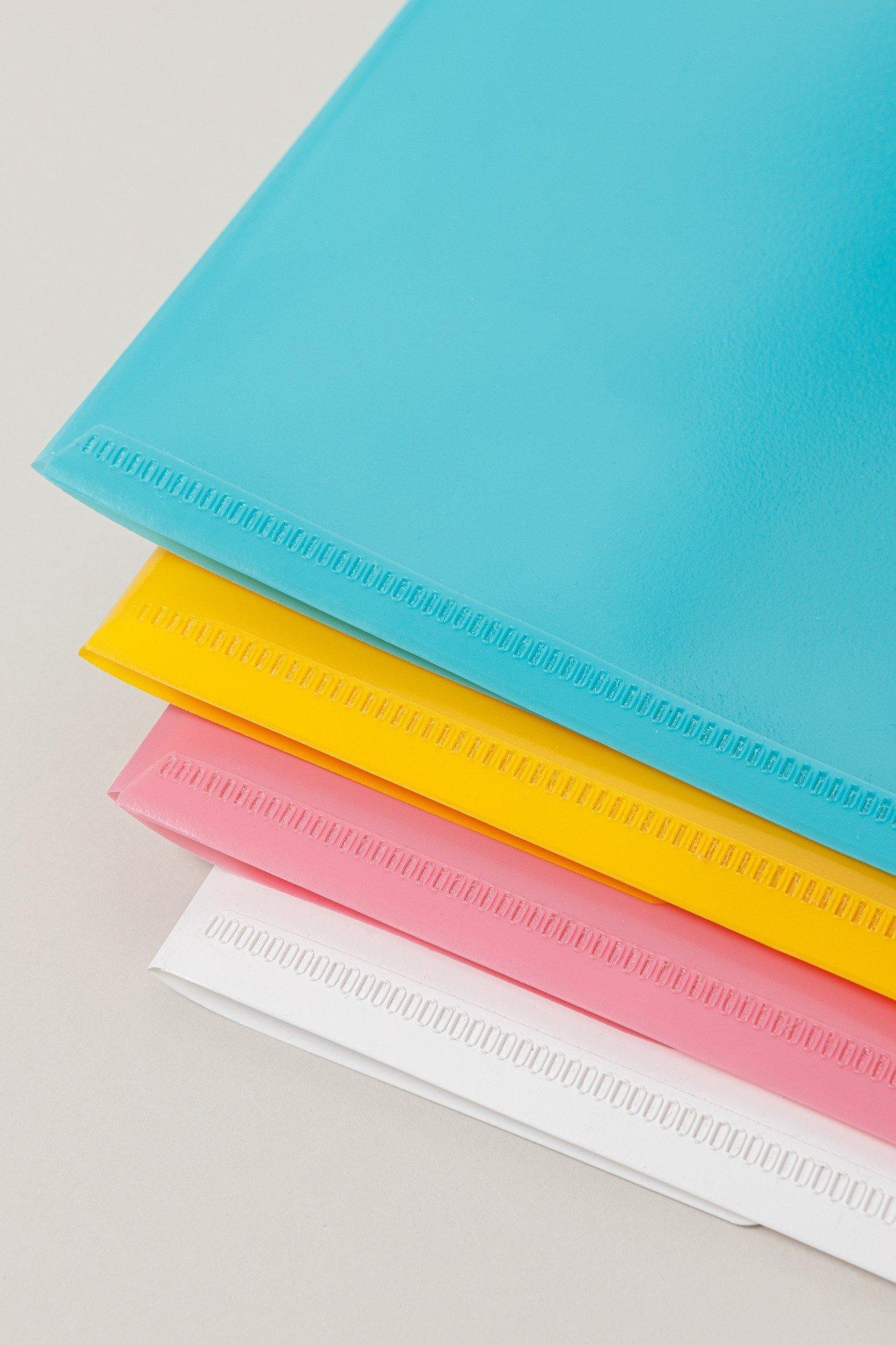 Bìa Nút Màu Pastel F4 - Thiên Long CBF-003 - Vàng Pastel (Sức Chứa 125 Tờ A4)
