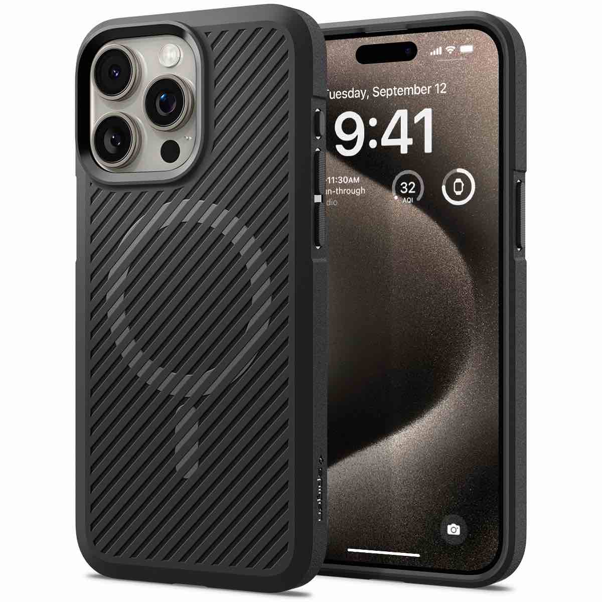 Ốp lưng dành cho iPhone 15 Pro Max SPIGEN Core Armor Magfit - Hàng Chính Hãng