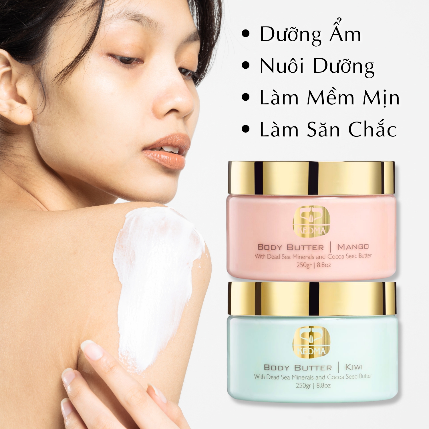 Dưỡng Thể Kedma Khoáng Chất Từ Biển Chết - Giúp Giưỡng Ẩm,Làm Mềm Và Dịu Da Khô (250gr)