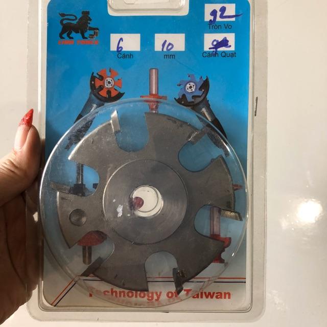 Lưỡi phay gỗ 6 cánh 10ly tròn