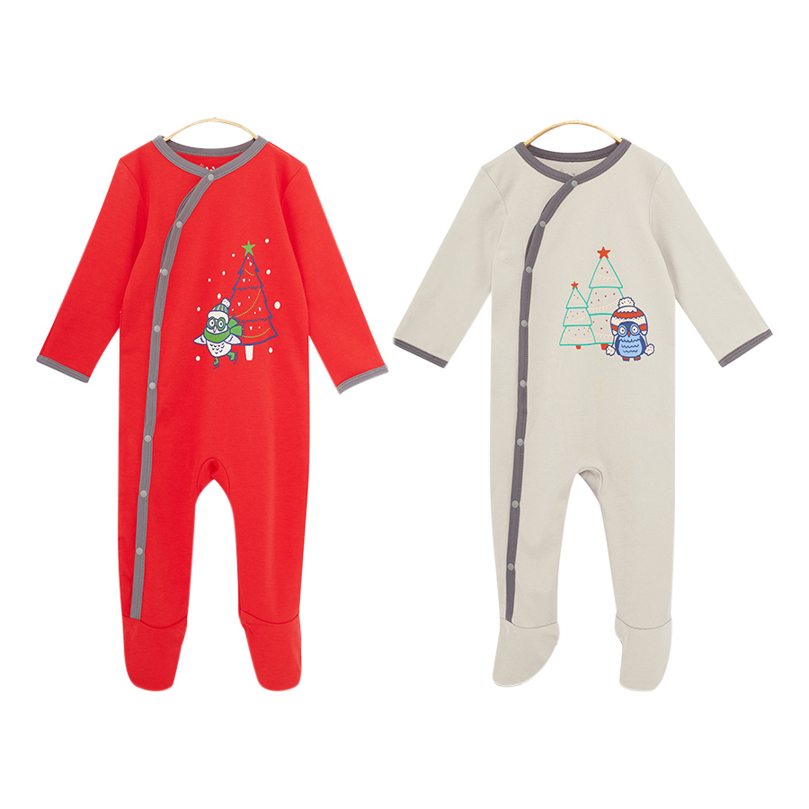 Set 2 Bộ Liền Quần Tất Bé Trai Lullaby NH02-16