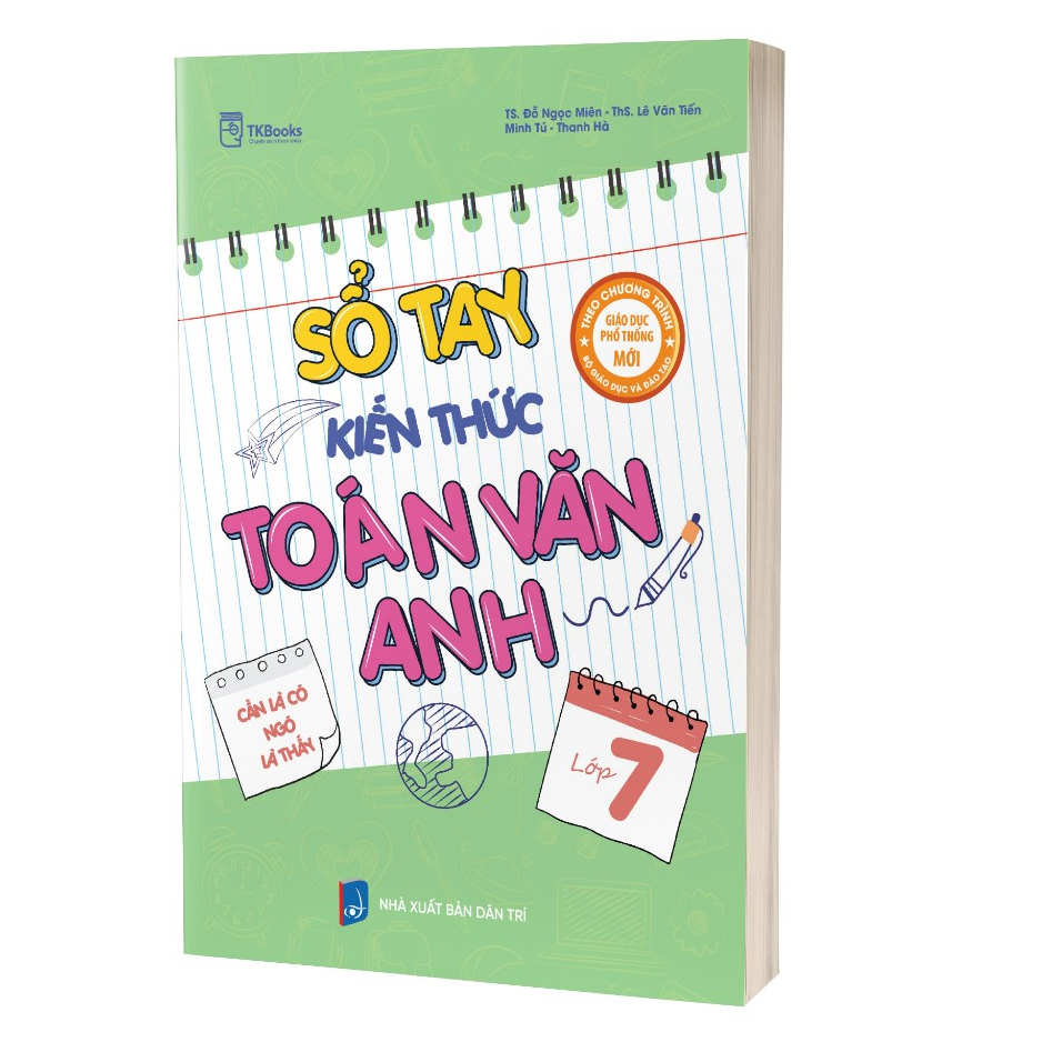 Sách - Sổ tay kiến thức Toán Văn Anh Lớp 7