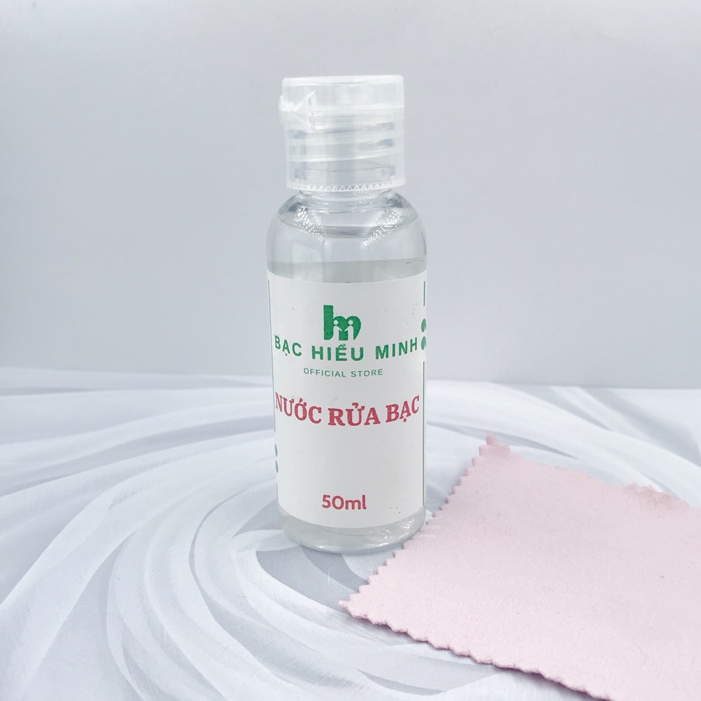 Nước  Nước Làm Sáng Bạc Tặng Kèm Khăn Lau Chuyên Dụng BẠC HIỂU MINH RB001