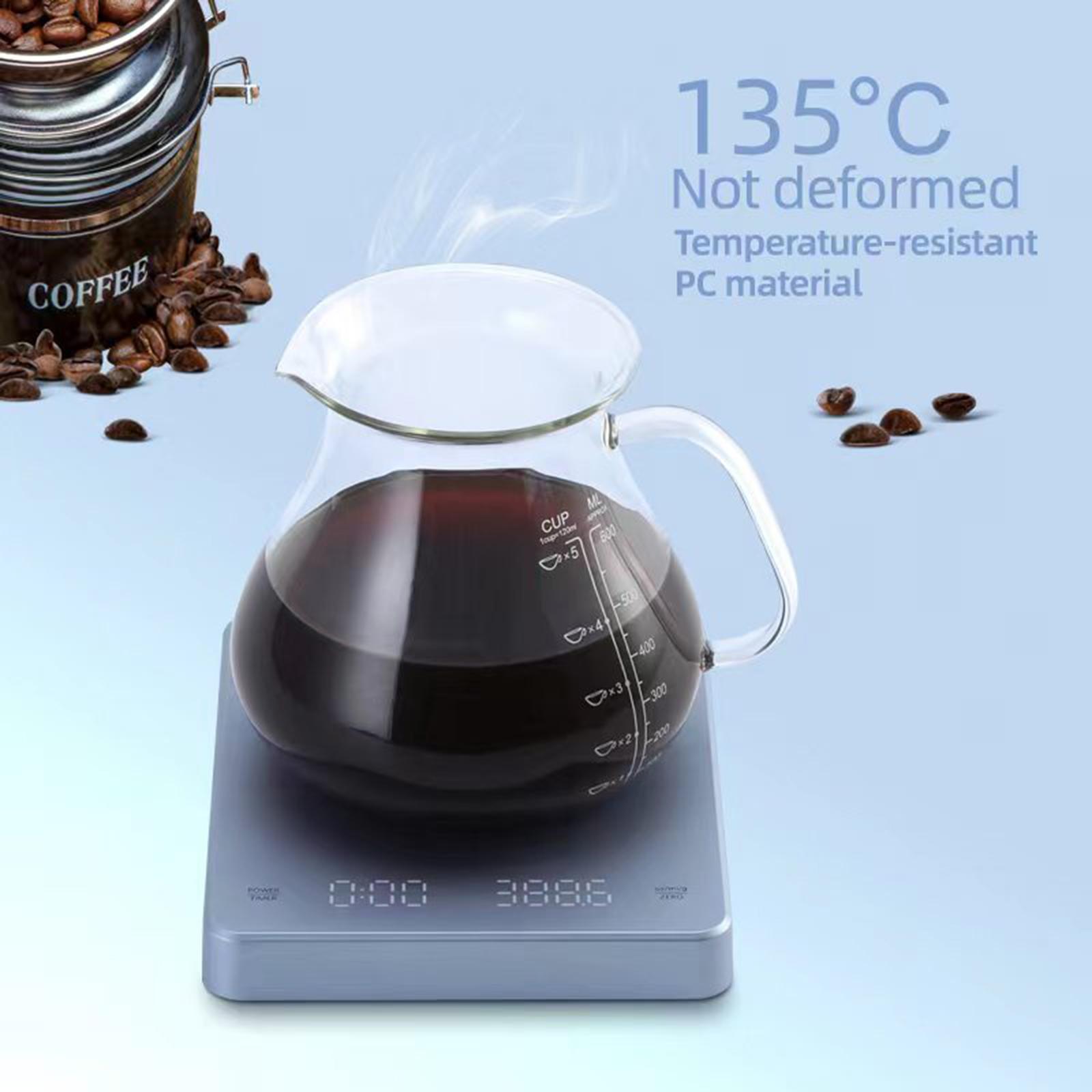 Multifunction Digital Coffee Scale 3kg/0.1G USB Rechargeable for Household